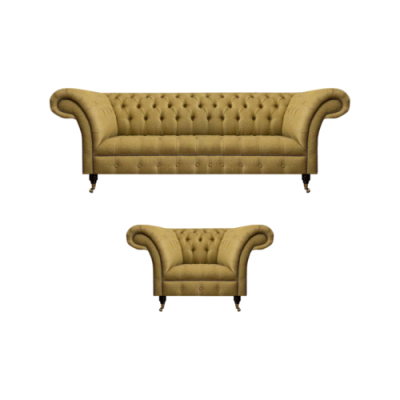 Chesterfield Dreisitzer Sofa Polstermöbel Neu Sessel Polster Sitz Wohnzimmer