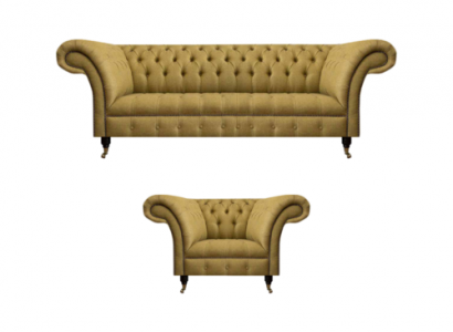 Chesterfield Dreisitzer Sofa Polstermöbel Neu Sessel Polster Sitz Wohnzimmer