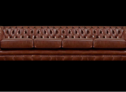 Braun Sofa Viersitzer Chesterfield Couch Wohnzimmer Polstermöbel Neu