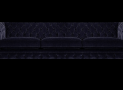 Blau Sofa Dreisitzer Wohnzimmer Polstermöbel Sofas Textil Polster Chesterfield