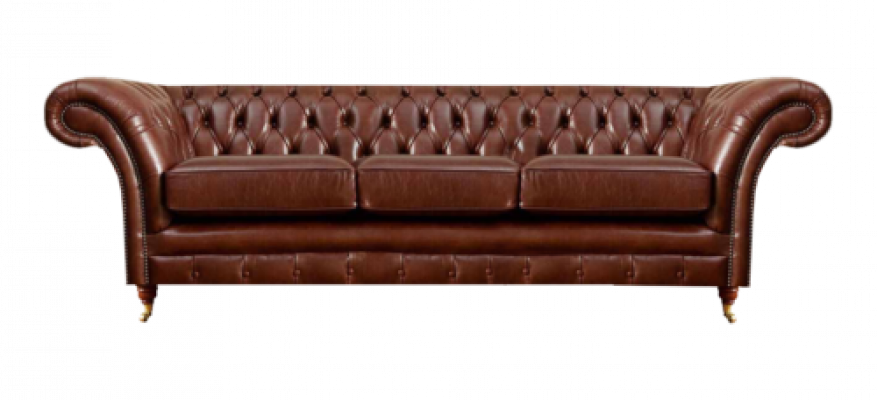 Dreisitzer Sofa Couch Einrichtung Chesterfield Polstersitz Leder Polstermöbel
