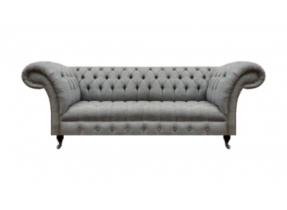 Wohnzimmer Dreisitzer Sofa Polstermöbel Chesterfield Couch Textil Neu