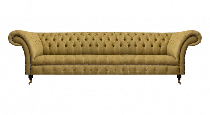 Luxus Sofa Viersitzer Couch Wohnzimmer Chesterfield Textil Polstermöbel