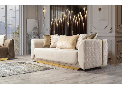 Design 3 Sitzer Relax Sofas Club Lounge Sofa Textil Polster Couch Stoff Couchen
