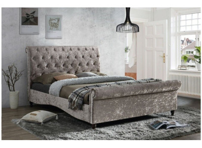 Luxus Chesterfield Knöpfe Betten Schlafzimmer Design Möbel Bett Doppel Hotel Neu
