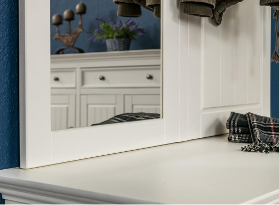 Garderoben Set Schrank Schuhschrank Schrank Komplett Set Ständer Spiegel 2tlg.