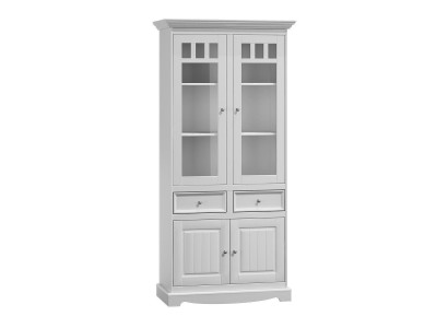 Landhaus Schrank Vitrine Kommoden XL Regal Loft Vitrine Kommodenschrank Möbel