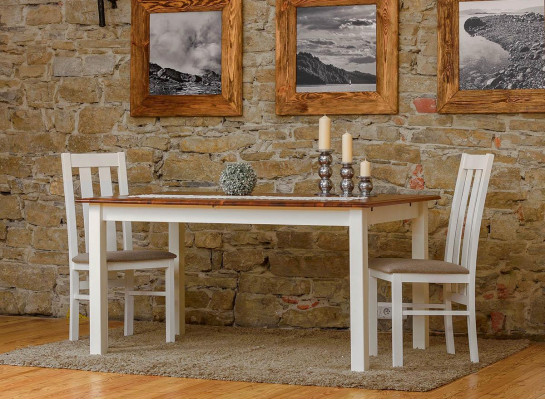 Landhaus Holztisch Esstisch Tisch Holz Tische 150/197cm Ess Zimmer Ausziehbar