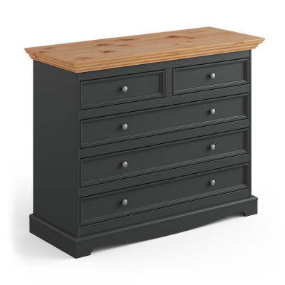 Kommode Luxus Kommoden Landhaus Design Möbel Polster Holz Konsole Schwarz Board