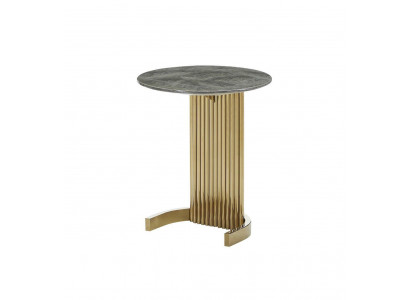 Beistelltisch Marmor Gold Tische Design Möbel Luxus Wohnzimmer Tisch Edelstahl