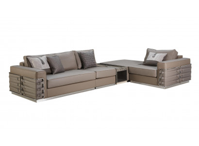 Ecksofa Braun Wohnlandschaft Couch Eckgarnitur Leder Neu Kreative Möbel Design