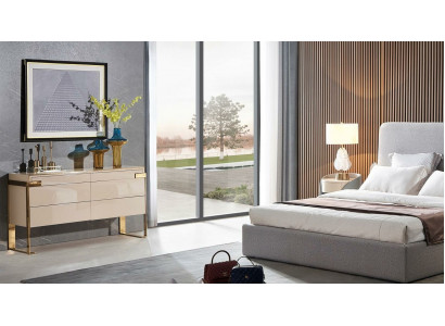 Kommoden Designer Hochglanz Kommode Anrichte Side Low Board Schrank Schlafzimmer