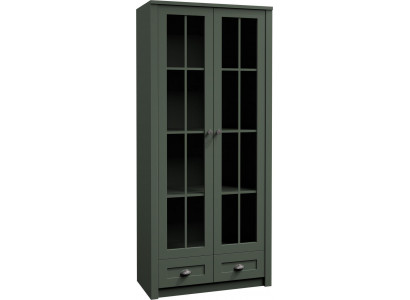 Landhaus Vitrinen Schrank Vitrine Handarbeit Wohnzimmer Schrank Holz Vitrine Neu