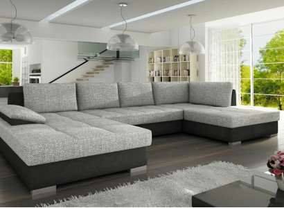 Couch Garnitur U Form Big design Wohnlandschaft Ecksofa xxl Polster Eck