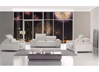 Design Couchen Sofas Polster 32 Sitzer Sofagarnitur Garnituren Set Leder Sofa
