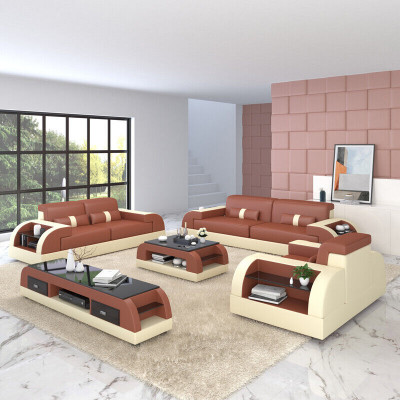 Sofagarnitur 32 Sitzer Set Sofa Polster Couch Leder Polster Garnitur Gruppe