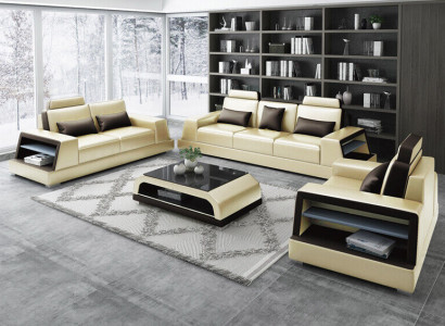 Sofagarnitur 3+1 Sitzer Set Design Sofas Polster Couchen Relax Modern