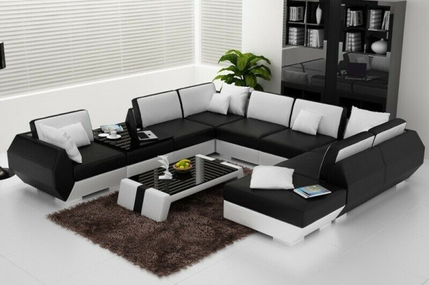 Polster Garnitur Sofas Couchen neu Sofa Couch Wohnlandschaft Eckgarnitur