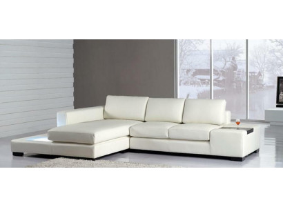 L Form Sofa Couch Polster Garnitur Design Wohnlandschaft Ecksofa Leder