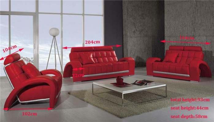 Ledersofa Wohnlandschaft 3+2 Sitzer Garnitur Design Modern Sofa Ledergarnitur