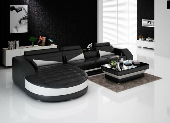 Ecksofa L-Form Wohnlandschaft Designer Sofa Couch Polster Sitz Garnitur