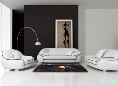 Sofagarnitur 3+1+1 Sitzer Sofa Sitz Couch Polster Garnitur Moderne Couchen