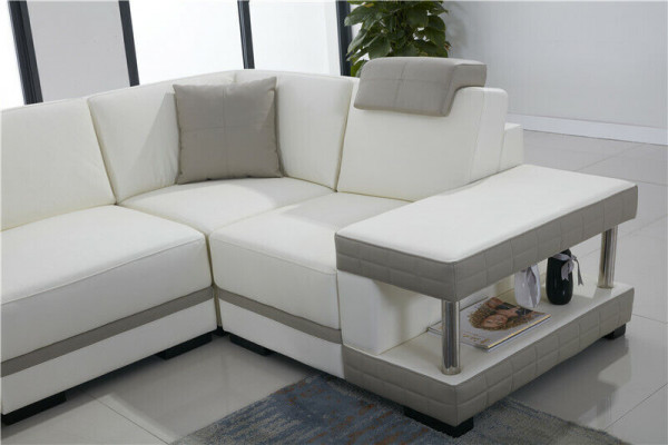 U Form Sofa Couch Polster Garnitur Wohnlandschaft Design Luxus Ecksofa