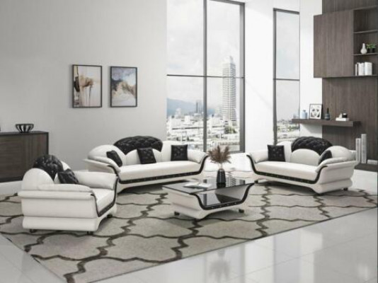 Komplett Set Sofagarnitur 321 Sitz Couchtisch Designer Wohnlandschaft 4tlg. Neu