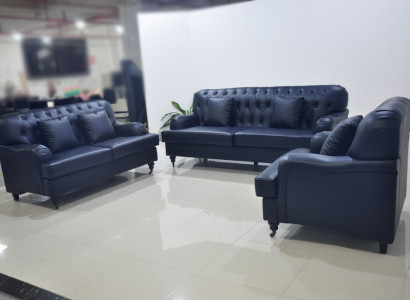 Chesterfield Sofa Leder Sofagarnituren Elegant Luxus Wohnzimmer Modern Design