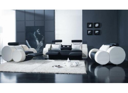 Sofagarnitur Garnituren Set Design Sofas Polster Leder 311 Sitzer Couchen
