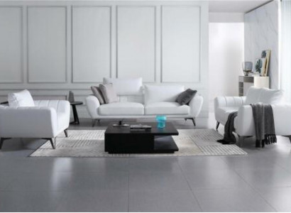 Ledergarnitur Komplett Set - Edle Designer Couchen Wohnzimmer Sitzmöbel