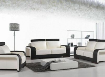 Design Sofagarnitur Couchen Sofas Polster 311 Sitzer Garnituren Set Leder