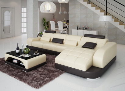 Ecksofa L Form Stoff Couch Wohnlandschaft Garnitur Design Modern Sofa