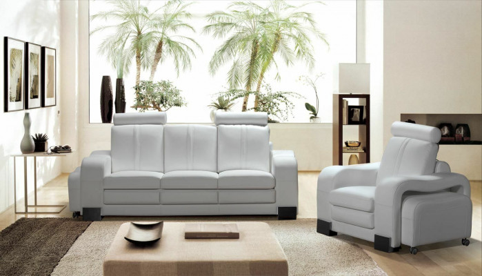 Sofa 3-Sitzer Ledersofa Couch Fernsehsessel Polstersofa Loungesofa