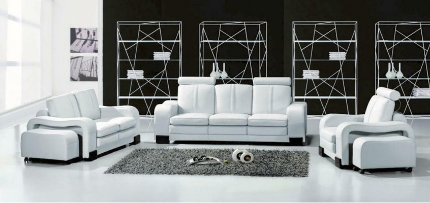 Sofa 3-Sitzer Ledersofa Couch Fernsehsessel Polstersofa Loungesofa