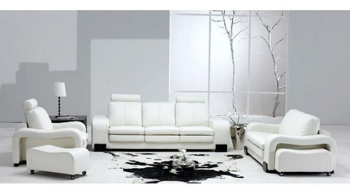 Sofa 3-Sitzer Ledersofa Couch Fernsehsessel Polstersofa Loungesofa