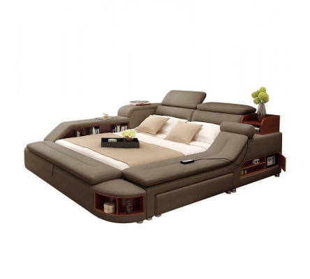 Exclusiv Bett Design Polster Betten Regal Save Tresor Ablagen Doppel