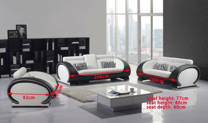 Design Polster Sitz Couch 3 Sitzer Garnitur Sofa Sofas Couchen Leder