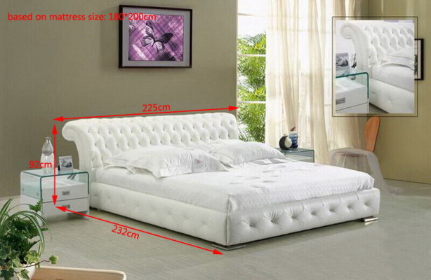 Leder Bett Polster Design Luxus Doppel Hotel Schlaf Zimmer Betten