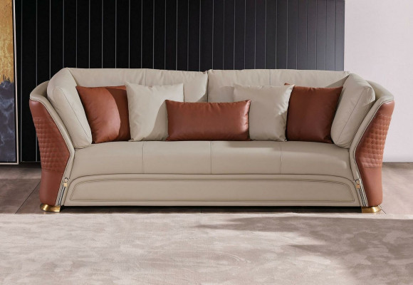 Couchen Sofas Polster Leder 32 Sitzer Sofagarnitur Set Designer Garnituren