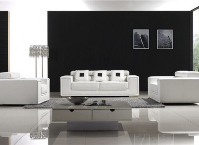 Garnitur Ledersofa Sofagarnitur 32 Sitzer Set Polstersofa Couch Designersofa Neu