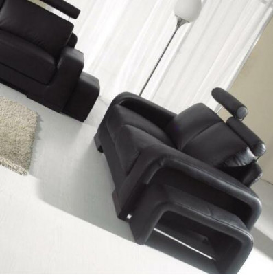 Zweisitzer 2 Sitzer Sofa Couch Polster Couchen Sofas mit Hocker Garnitur