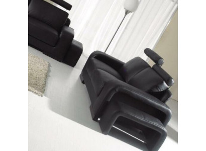 Zweisitzer 2 Sitzer Sofa Couch Polster Couchen Sofas mit Hocker Garnitur