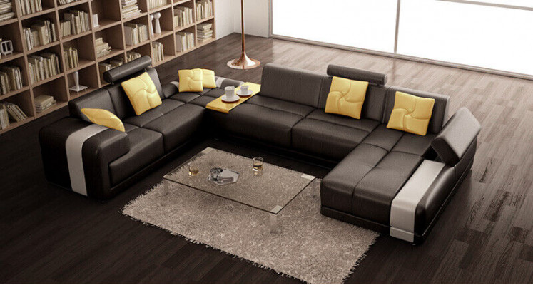 Sofa Eckgarnitur Wohnlandschaft U Form Eckcouch Ecksofa Couch Garnitur