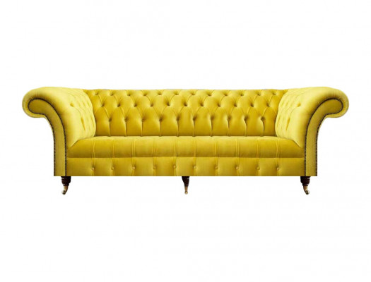 Design Modern Textil Sofa Dreisitze Couch Möbel Chesterfield Einrichtung