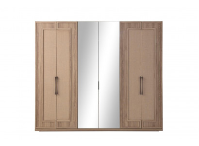 Schlafzimmer Kleiderschrank Moderne Holzschränke 6-türiger Glasschrank