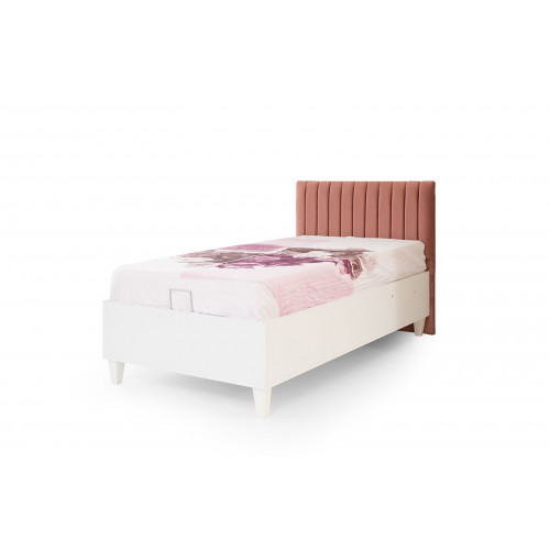 Polster Rosa Kinderbett Holzbett Ausziehbares Funktionsbett Einzelbett