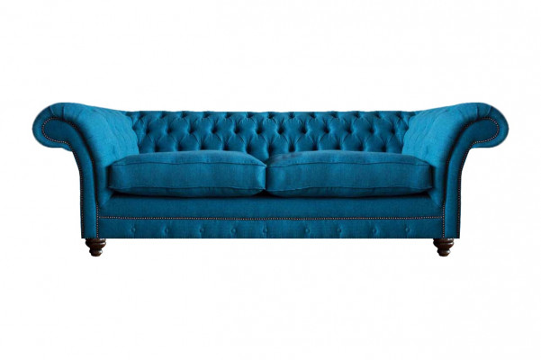 Wohnzimmer Textil Sofa Zweisitzer Couch Einrichtung Sitz Möbel Chesterfield