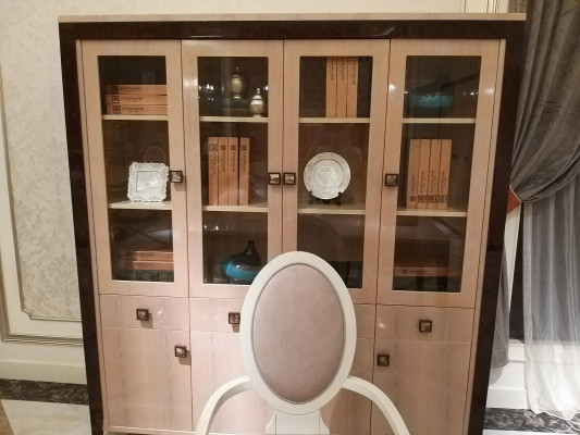 Büro Office Kanzlei Tisch Regal Akten Schrank Schreib Moderner Holz