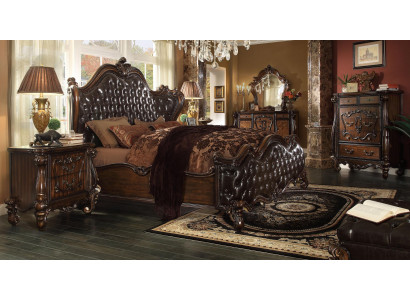 Luxus Klasse Schlafzimmer Set Barock Rokoko Bett Dekor Doppelbett Betten
